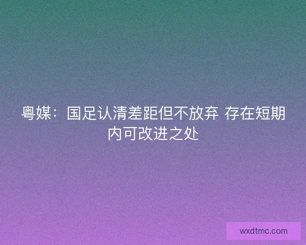 粤媒：国足认清差距但不放弃 存在短期内可改进之处