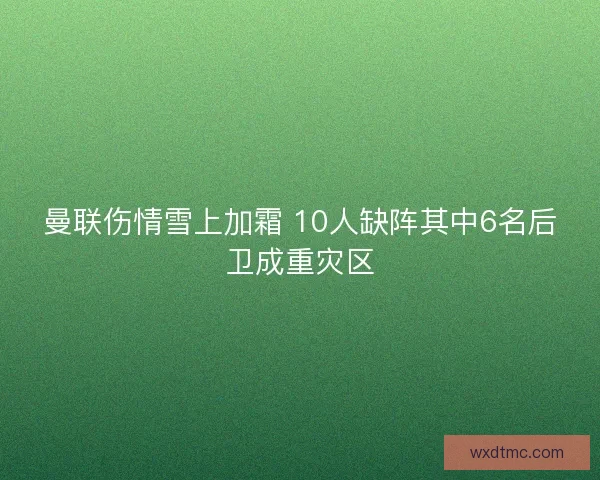 曼联伤情雪上加霜 10人缺阵其中6名后卫成重灾区